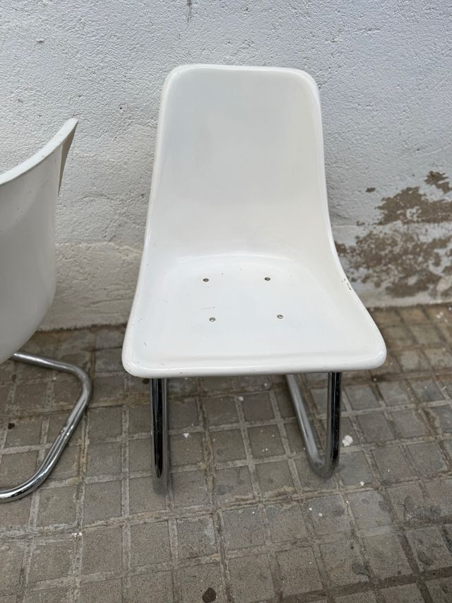 3 Sillas Diseño Años 70 Fibra Vidrio