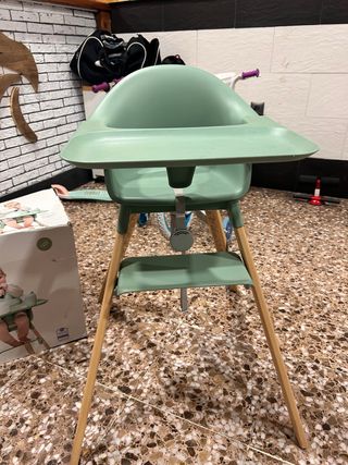 Trona bebé verde Stoke