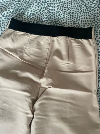 Leggings beige mujer con elástico