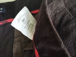 Pantalón de pana marrón caballero