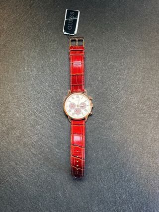 Reloj Guess Correa Piel Marrón y Dorado