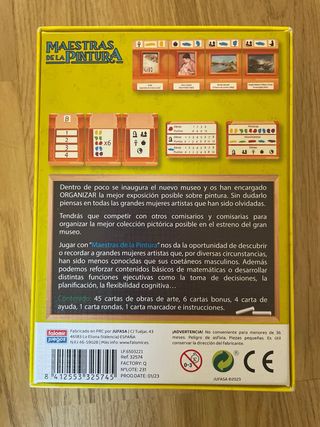 Maestras de la Pintura Juego de Mesa