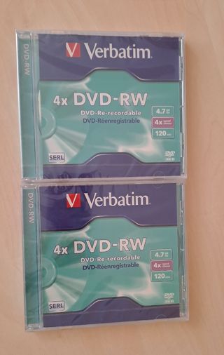 Verbatim DVD-RW 4x 4.7GB 120min (2uds)