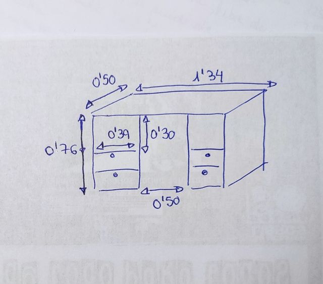 LEETODOHabitación de diseño: cama90-mesa-armario