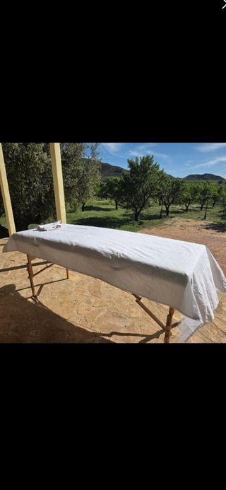 Masaje en la naturaleza y al añochecer