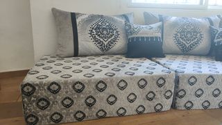 Sillón marroquí tela y terciopelo