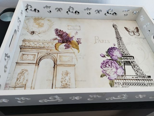 Bandeja Decorativa París Vintage