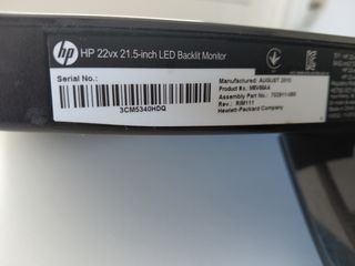 Monitor HP 22vx Negro