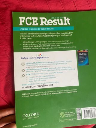 Libro inglés First FCE Result (ambos libros)