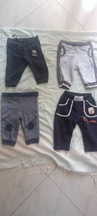Set 4 pantaloni bimbo 3-9 mesi