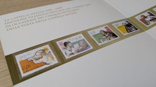 Sellos Vaticano 450 años Capilla Sixtina 1508-2008