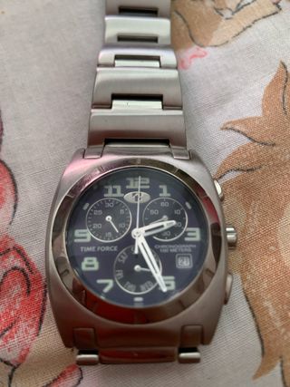 Reloj Time Force Cronógrafo Azul y Plateado
