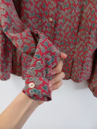 Camisa Vintage Paisley Roja