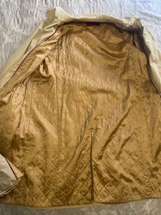Gabardina Burberry raso ligera beige