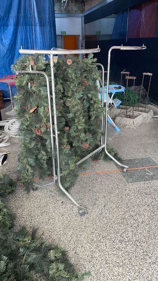Burra para ropa de metal