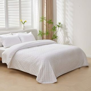 Colcha Greta Garbo Cama 90cm Blanca