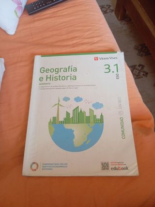 Vendo libro de geografía e historia 3 eso 