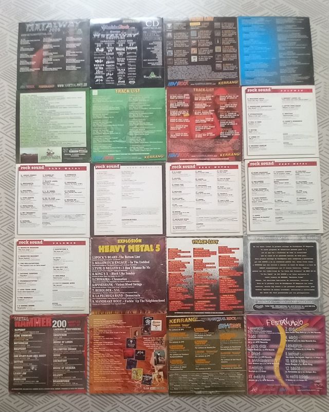 CDs promocionales varias revistas. 52 CD's