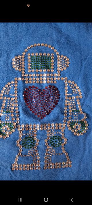 T-shirt bambina con robot e cuore Nucleo