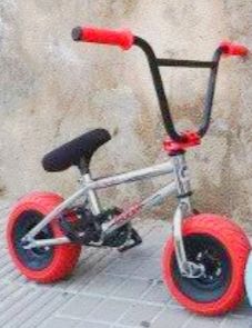 Mini BMX Roja y Plateada