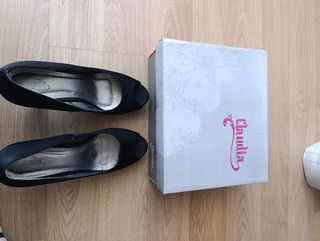 Zapatos de tacón negros Claudia