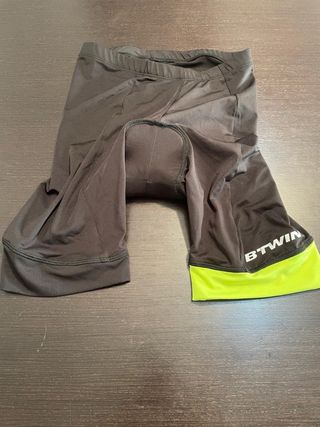 Culotte Btwin Negro y Amarillo