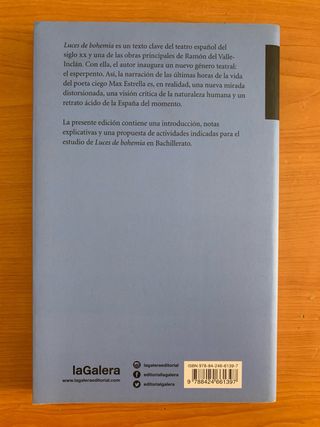 Libro Luces de bohemia