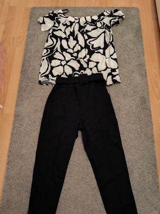 Lote Ropa: Tops  Hombros Descubiertos y Pantalón
