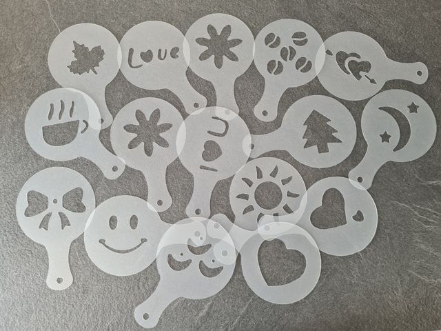 Plantillas para decorar café