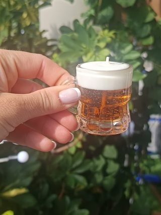 Mini Vela Cerveza Tostada