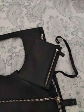 Borsa in pelle nera