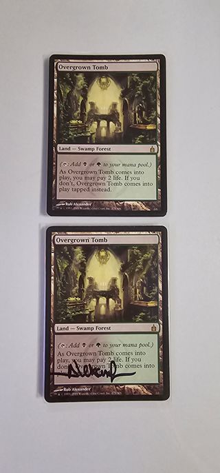 Overgrown Tomb MTG Carta Firmada