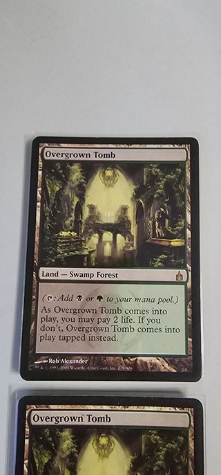 Overgrown Tomb MTG Carta Firmada