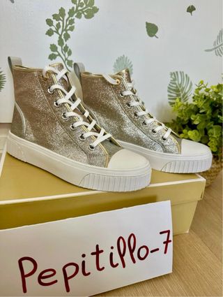 Botines Michael Kors Gertie Dorados/Plateados