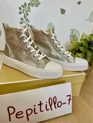 Botines Michael Kors Gertie Dorados/Plateados