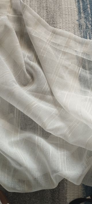 Cortina Visillo Rayas beis