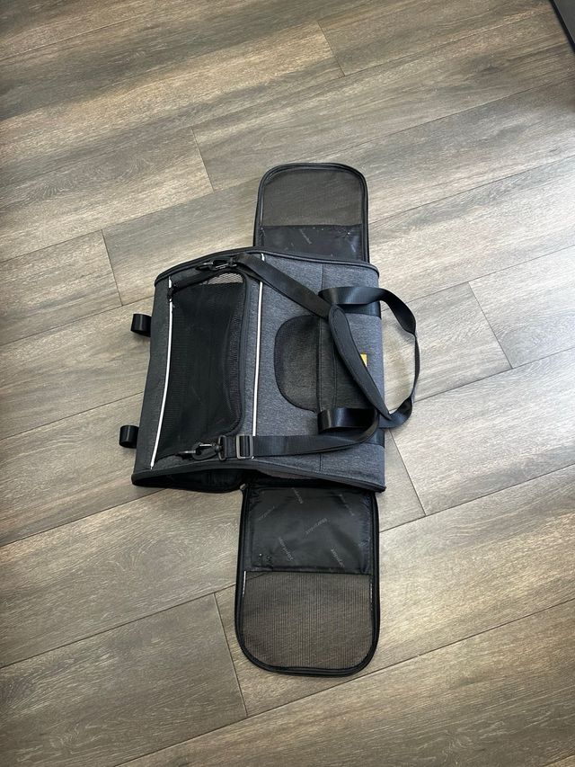 Transportín Perro/Gato Negro/Gris