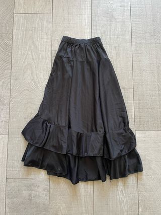 Falda Flamenco Niña Negra