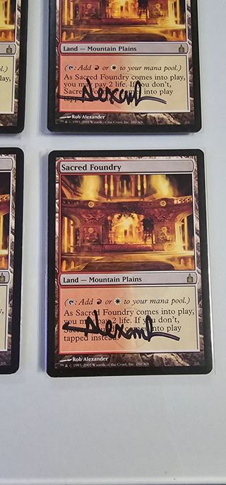 4x Sacred Foundry Mtg Cards