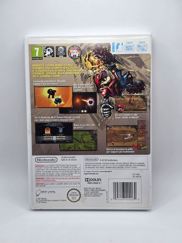 MARIO STICKERS CHARGED FOOTBALL WII