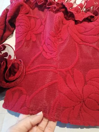 Camisa flamenca granate talla 44