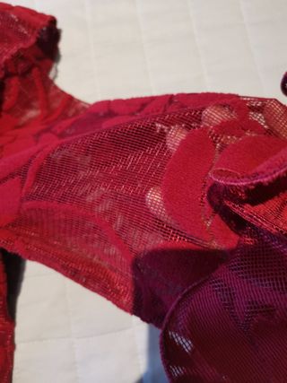 Camisa flamenca granate talla 44