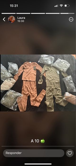 Conjunto malla y camiseta talla S/L y L/XL