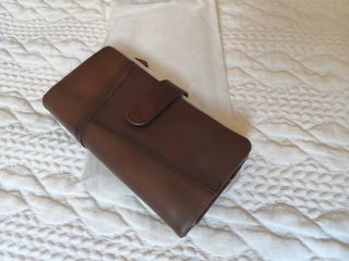 Billetera Larga vintage en auténtica piel.