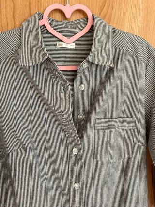 Mono corto Oysho rayas gris talla S