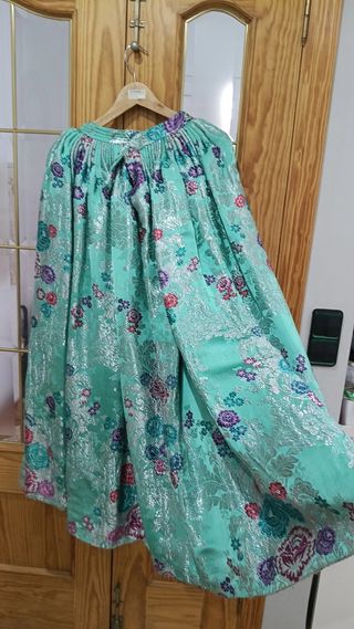 Traje Fallera S. XVIII Verde Agua