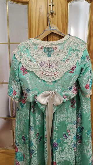 Traje Fallera S. XVIII Verde Agua