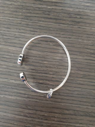 Pulsera Lotus Plata y Blanco