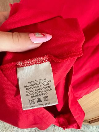 Vestido Polo Burberry Rojo Corto