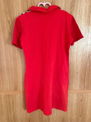 Vestido Polo Burberry Rojo Corto